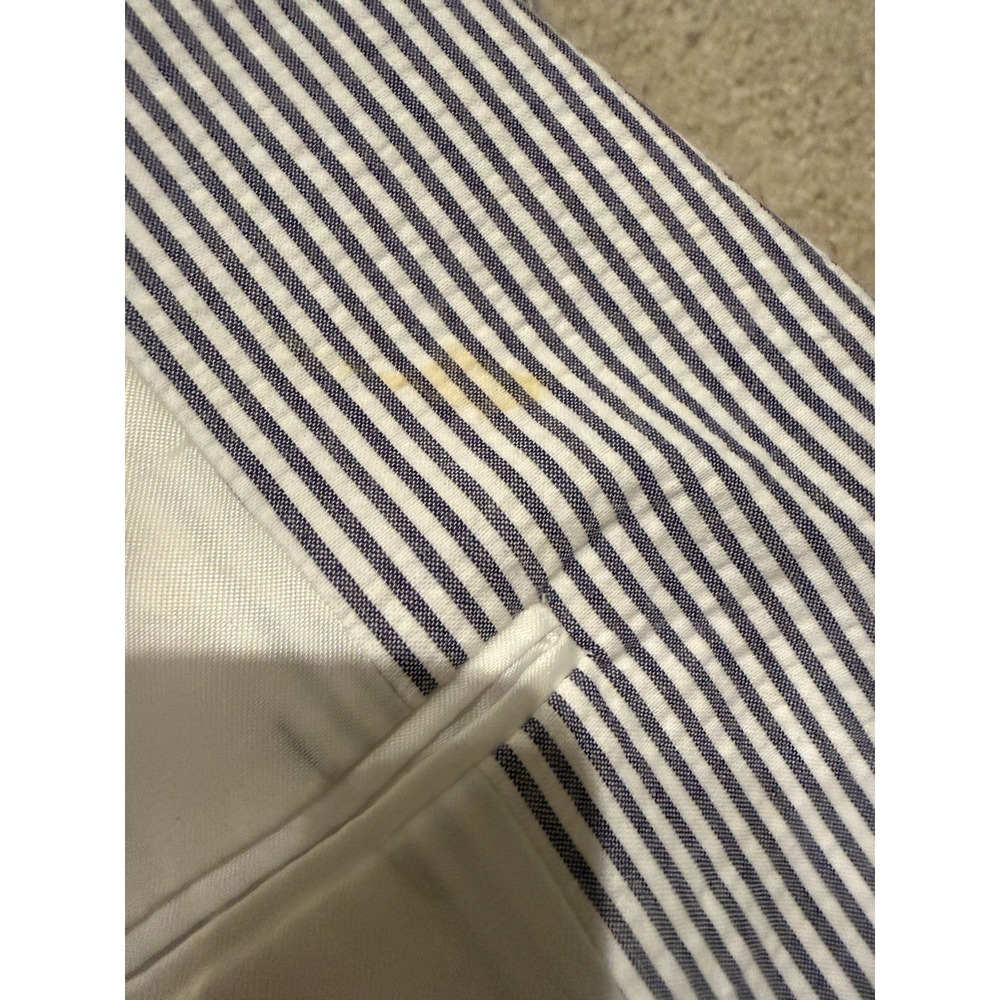 Jos A Bank Classic‎ Seersucker Blue White Pinstriped Cotton Suit 2 Pc Men's 46L - Picture 8 of 16